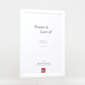 Effect Houten Fotolijst Profiel 43 wit hoogglans 45x80 cm met antireflexglas