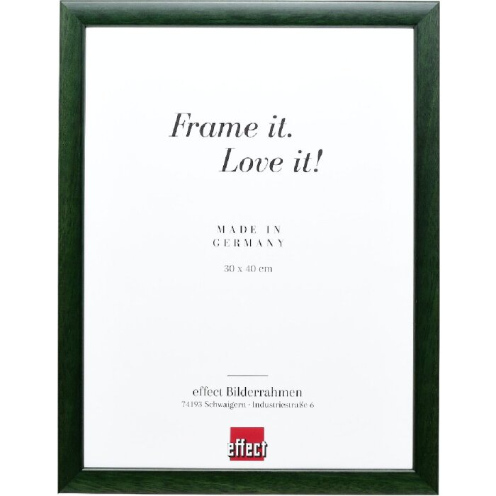 Effect Holz-Bilderrahmen Profil 43 tannengroen 50x60 cm antireflexglas