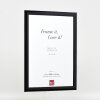 effect Houten fotolijst Profiel 43 zwart hoogglans 14,8x21 cm
