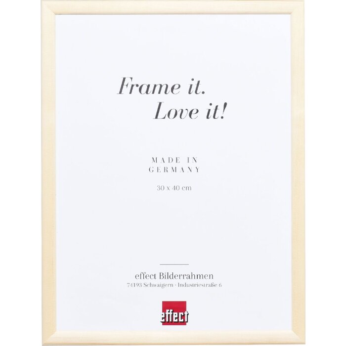 Effect Holz Fotolijst Profil 45 – Massief Kiefer 18x32 cm met Antireflexglas