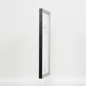 Effect Holzrahmen Profil 48 zilver 15x20 cm met antireflexglas