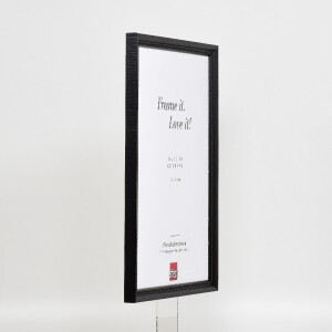 Effect Holzrahmen Profil 48 zwart 23x70 cm antireflexglas