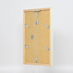 Effect Holzrahmen Profil 48 wit 25x35 cm met antireflexglas