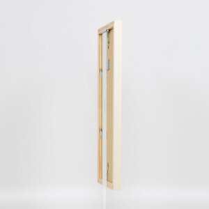 Effect Holzrahmen Profil 48 wit 25x50 cm antireflexglas