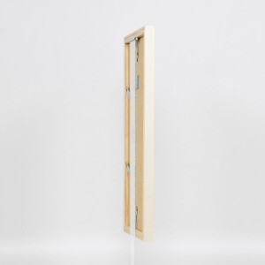 Effect Holzrahmen Profil 48 wit 25x70 cm met antireflexglas