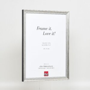 Clayre & Eef effect fotolijst Profil 48 zilver 40x40 cm met antireflexglas