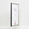 Effect Holzrahmen Profil 48 zilver 45x60 cm antireflexglas