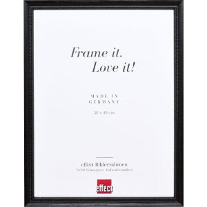 Effect Holzrahmen Profil 48 zwart 50x50 cm antireflexglas