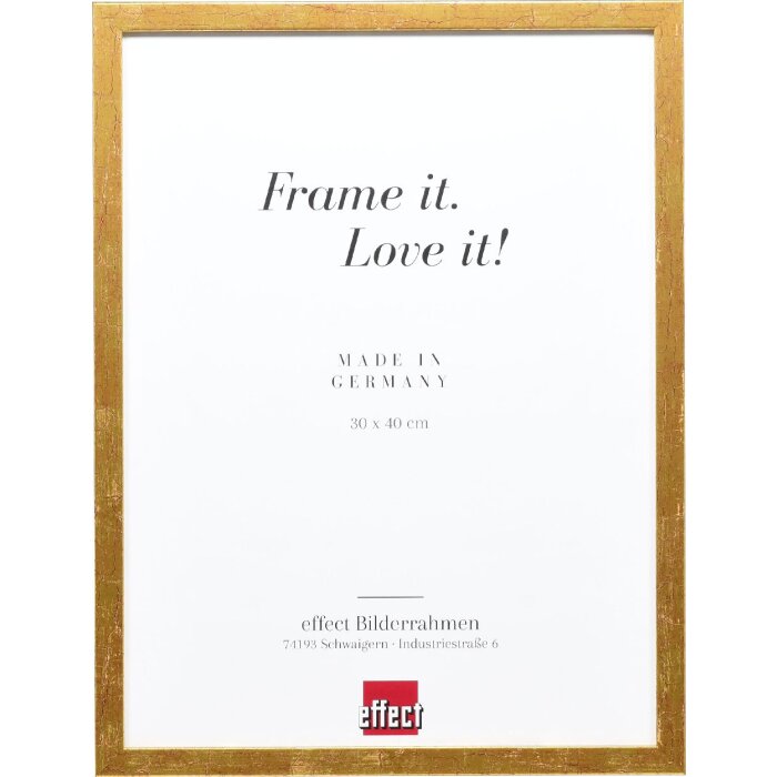 Effect Holzrahmen Profil 51 antikgold 10,5x14,8 cm Antireflexglas