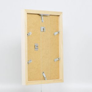 Effect houten fotolijst profiel 52 wit 25x80 cm Antireflecterend glas
