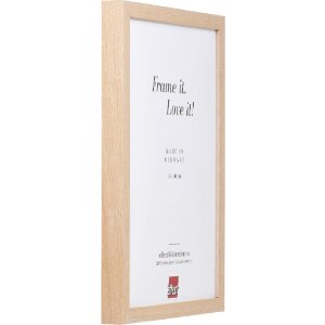 Effect Holzrahmen Profil 54 Kalkeiche 25x50 cm met antireflexglas