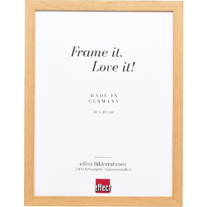 Clayre & Eef effect houten lijst profiel 54 eik 40x50 cm met antireflexglas