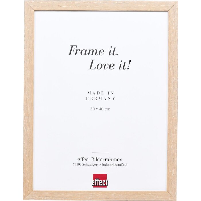 Effect Holzrahmen Profil 54 Kalkeiche 40x50 cm wandlijst met antireflexglas