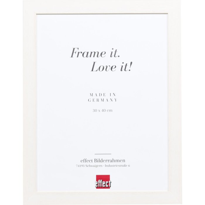 Effect houten fotolijst profiel 55 wit 60x90 cm Antireflecterend glas