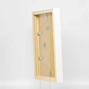 Effect houten fotolijst profiel 55 wit 60x90 cm Antireflecterend glas