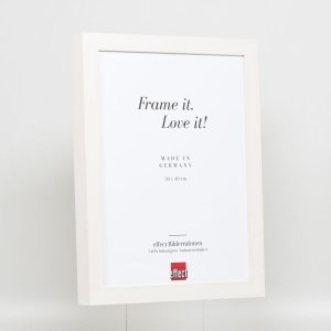 Effect houten fotolijst profiel 55 wit 70x70 cm Antireflecterend glas