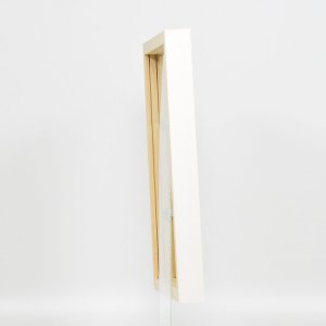 Effect houten fotolijst profiel 55 wit 70x70 cm Antireflecterend glas