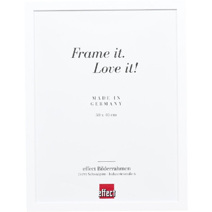 effect Houten fotolijst Profil 58 wit 21x29,7 cm met antireflexglas