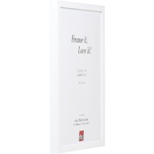 effect Houten fotolijst Profil 58 wit 23x70 cm met antireflexglas