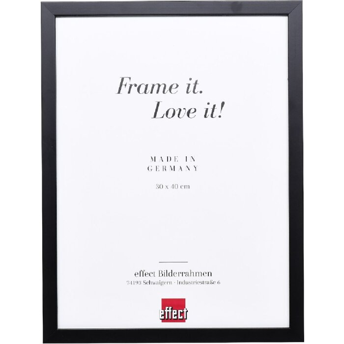 Clayre & Eef effect houten fotolijst Profil 58 zwart 30,5x91,5 cm