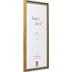 Effect Bilderrahmen Holz Profil 66 Schwarz 30x30 cm mit Antireflexglas