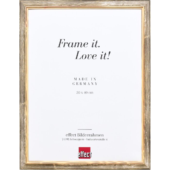 effect Holzrahmen Profil 67 bruin 25x60 cm houten fotolijst met anti-reflexglas