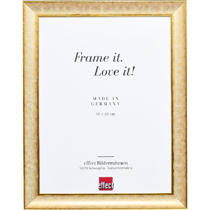 Effect Holzrahmen Profil 68 elfenbein 42x59,4 cm mit Antireflexglas