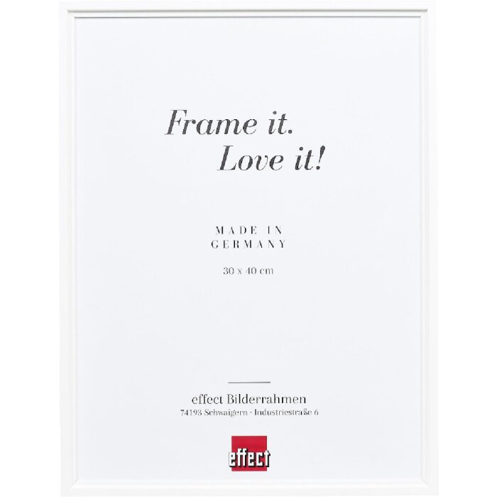Effect Houten Fotolijst Profil 69 Wit 18x27 cm met Antireflexglas