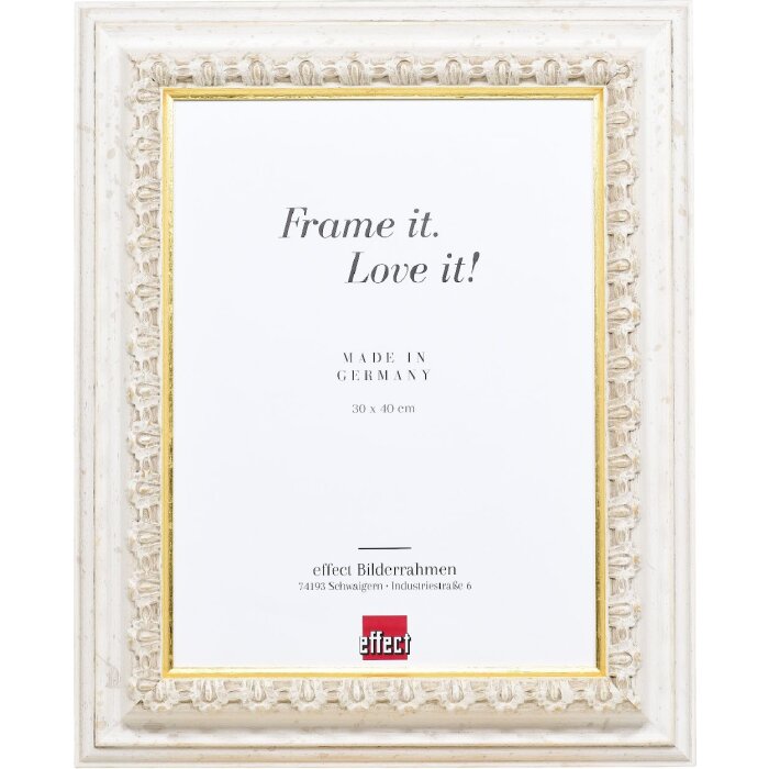 effect Houten Fotolijst Profil 80 wit 20x30 cm met antireflexglas