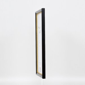 Effect houten fotolijst profiel 85 zwart 20x25 cm ontspiegeld glas