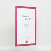 Effect houten lijst profiel 89 paars 25x35 cm antireflexglas