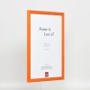 Effect houten lijst profiel 89 zalm 27x48 cm ontspiegeld glas