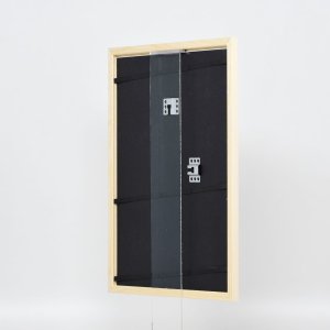 Effect houten lijst Profiel 89 wit 42x59,4 cm ontspiegeld glas