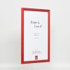 Effect houten lijst profiel 89 rood 42x59,4 cm anti-reflexglas