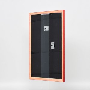 Effect houten lijst profiel 89 rood 45x60 cm anti-reflexglas