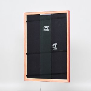 Effect houten lijst profiel 89 rood 45x60 cm anti-reflexglas