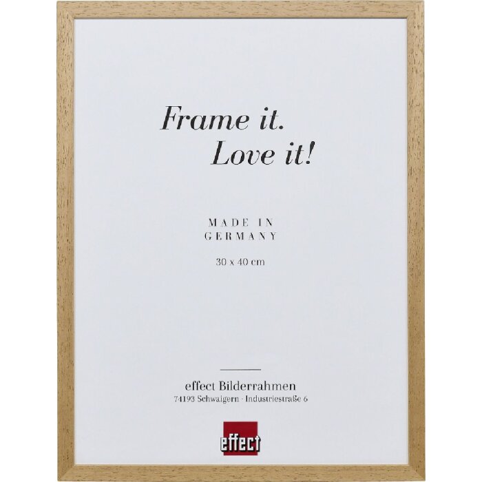 Effect Holzrahmen Profil 2330 Eikenhout 18x24 cm met antireflexglas