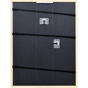 Effect houten fotolijst zilver 25x50 cm met antireflexglas