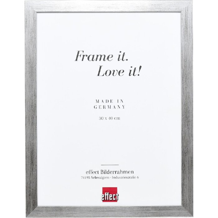Effect Holzrahmen Top Pro zilver 35x50 cm met antireflexglas