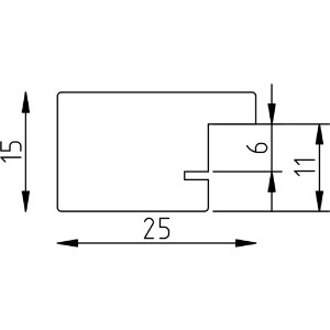 Profil Top Pro houten fotolijst zwart 30,5 x 91,5 cm met antireflexglas