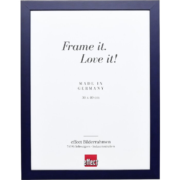 Effect Holzrahmen Profil Top Pro blauw 30,5x91,5 cm antireflexglas