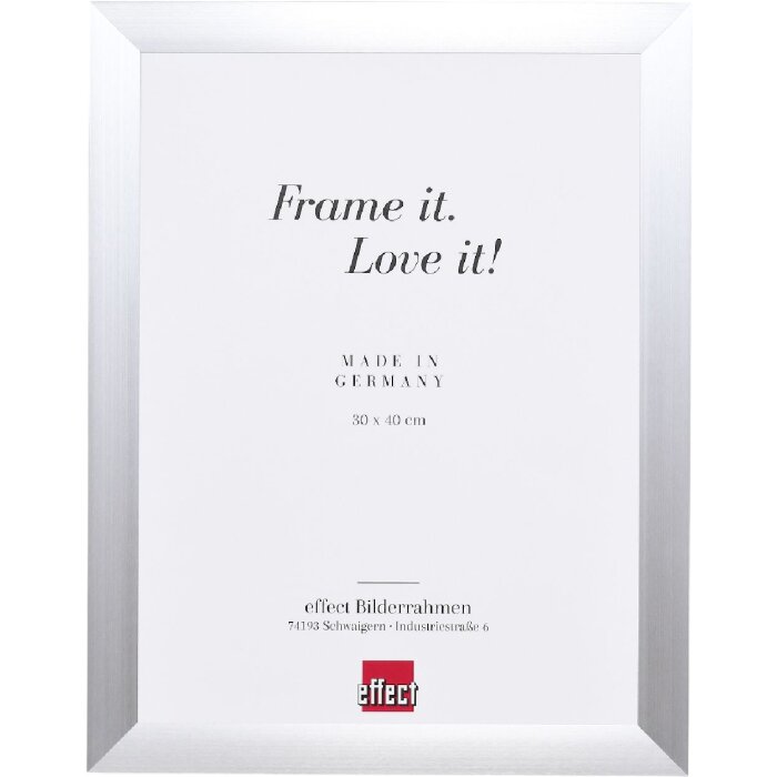 Effect A1 brandwerende wandlijst Profil S3 zilver 60x90 cm antireflexglas