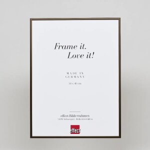 Effect aluminium fotolijst Quadro 21x29,7 cm brons acrylglas