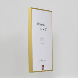 Effect aluminium fotolijst Quadro 23x70 cm goud acrylglas