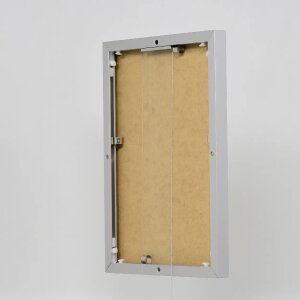 Effect aluminium fotolijst Quadro 25x50 cm zilver acrylglas