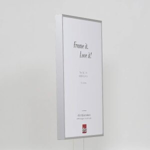 Effect aluminium fotolijst Quadro 25x50 cm zilver acrylglas