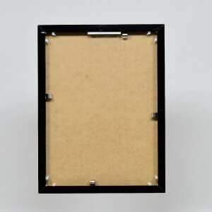 Effect aluminium fotolijst Quadro 25x60 cm zwart hoogglans acrylglas