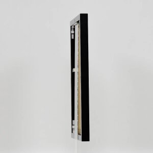 Effect aluminium fotolijst Quadro 25x60 cm zwart hoogglans acrylglas