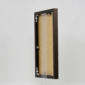 Effect aluminium fotolijst Quadro 25x80 cm brons acrylglas