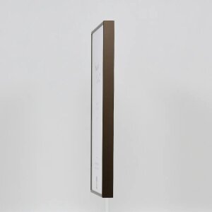 Effect aluminium fotolijst Quadro 25x80 cm brons acrylglas
